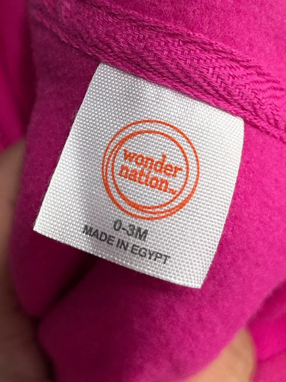 5 for‎ $25🔥Wonder Nation Hot Pink Zip Front Fleece Hooded Jumpsuit 0-3M- New